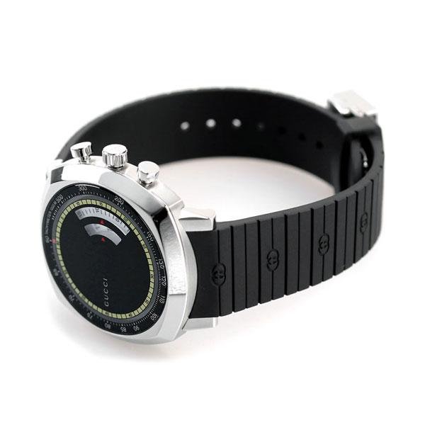 GUCCI  古馳 YA157301 手錶 40mm 黑色面盤 藍寶石鏡面 橡膠錶帶 女錶 男錶