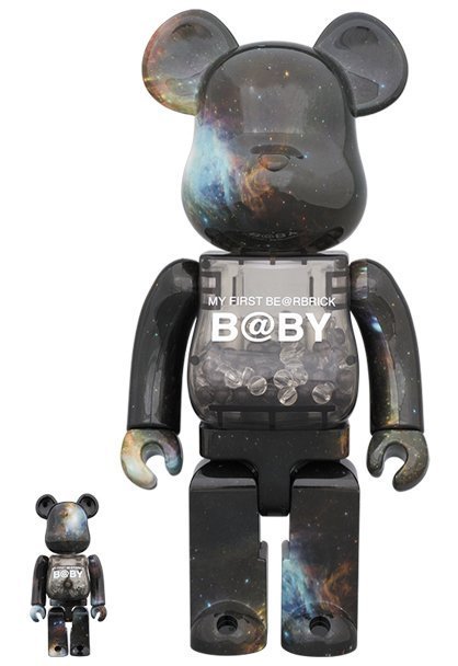 星港翼顏BE@RBRICK BEARBRICK 400%100% 庫柏力克熊星空千秋| Yahoo奇摩拍賣