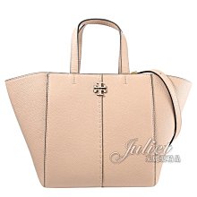 【茱麗葉精品】【全新商品】TORY BURCH 專櫃商品 147574 經典荔枝皮革兩用包.裸粉色 現貨