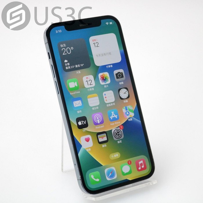 【US3C-桃園春日店】公司貨 Apple iPhone 12 Pro 256G 6.1吋 太平洋藍  A14仿生晶片 臉部解鎖 超瓷晶盾 二手手機 延保6個月