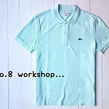 【LA男生館】【LACOSTE鱷魚LOGO貼布網眼POLO衫】【LA004A7】SLIM FIT(L)