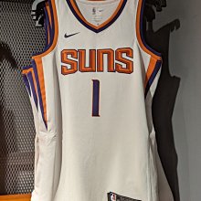 南🔥2022 9月 NIKE NBA 鳳凰城 太陽隊 籃球衣 白橘 BOOKER 1號 男款 CW3606-100