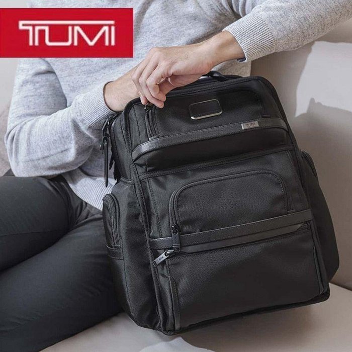 【MOMO全球購】TUMI D2D3途米彈道尼龍雙肩包男Alpha3 2603580D3商務旅行電腦背包