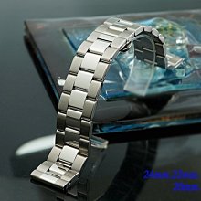 【時間探索】全新 不鏽鋼實心摺疊扣-三板金屬錶帶 ( 24mm.22mm.20mm.18mm )