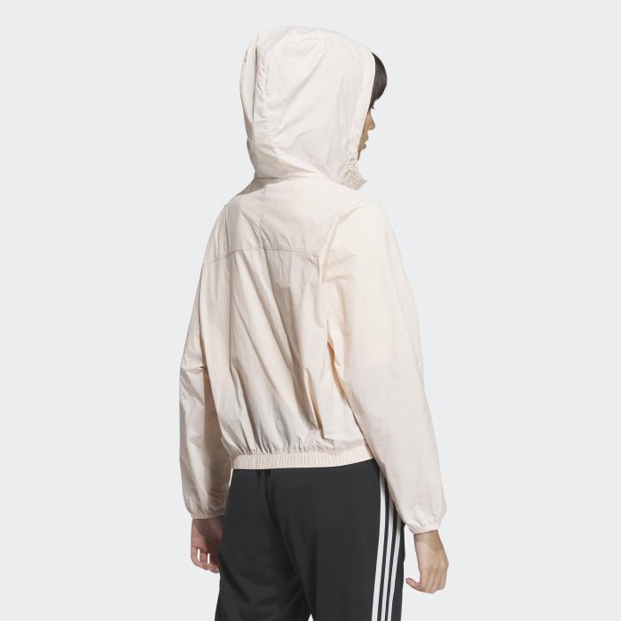 【豬豬老闆】ADIDAS GRAPHIC WOVEN JACKET 粉 尼龍 運動 寬鬆 連帽外套 女款 HY2863