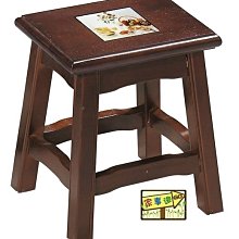 [ 家事達] TMT 實木手工鑲瓷磚 方椅 餐椅(TAR-712X2張) 特價~