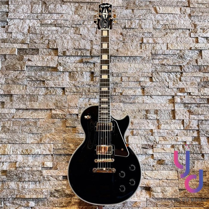 【終身保固】分期免運 贈硬盒/千元配件 Epiphone Les Paul Custom 黑色 電吉他 雙線圈 孤獨搖滾