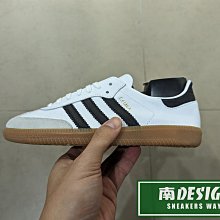 南?2024 1月 ADIDAS OG SAMBA 復古 休閒 運動 膠底 皮革 麂皮 女款 白黑 IF0642