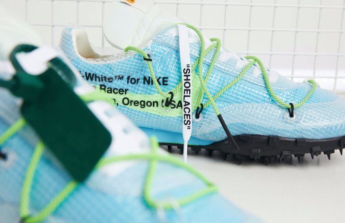 [Butler] 最後現貨 OFF-WHITE x Nike Waffle Racer 女版 藍綠 CD8180-400