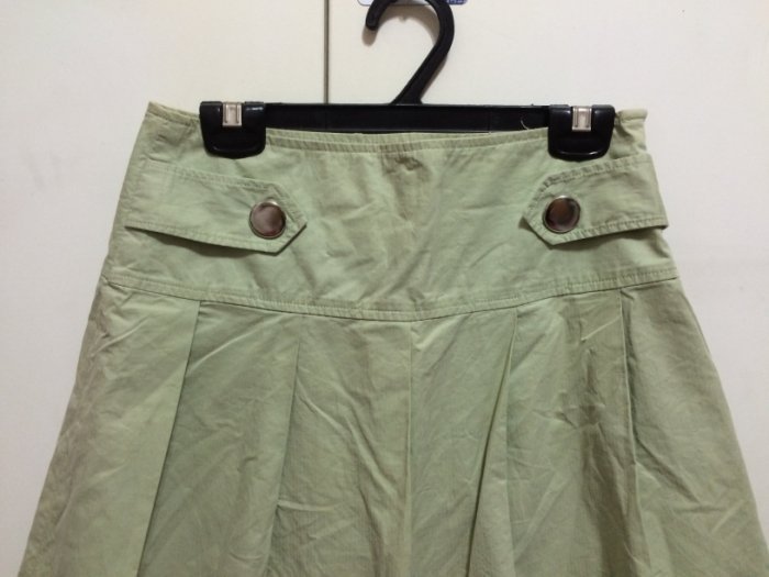 ❤夏莎shasa❤日本品牌OLIVE des OLIVE淺嫩綠色可愛短裙/1元起標