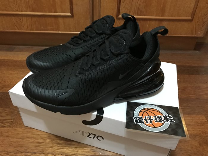 鋒仔球鞋】NIKE AIR MAX 270 全黑大氣墊網布透氣男款慢跑鞋AH8050-005