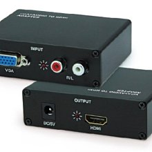 高清視頻VGA轉HDMI 轉換器 VGA+R/L 轉HDMI VGA TO HDMI 1080P W1117-20070