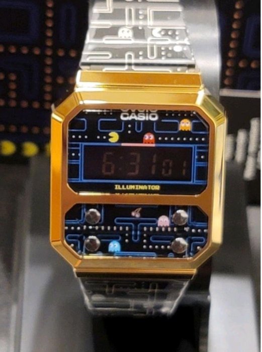 CASIO x Pacman 卡西歐經典手錶 小精靈 A100WEPC