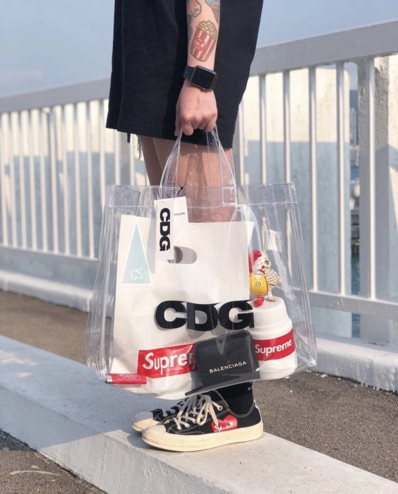 Comme des garcons CDG 川久保玲限量PVC TOTEBAG 托特包最新限量款今年