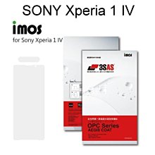 免運【iMos】3SAS系列保護貼 SONY Xperia 1 IV (6.5吋) 超潑水、防污、抗刮 含鏡頭貼