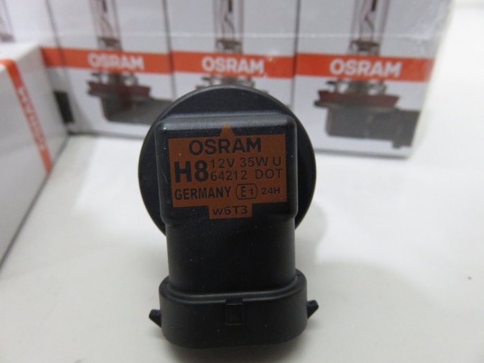 德國 OSRAM H8 12V 35W 64212 原廠型 淡黃光 鹵素石英燈泡 德國製 NIKITA 200/300