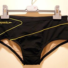 -TAKADA 高田家- 全新正品 SPEEDO ENDURANCE系列 黑色配黃線條 黃色LOGO 三角泳褲