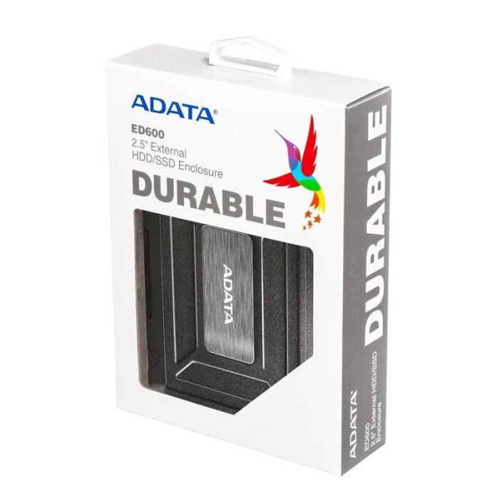 點子電腦☆北投@ ADATA 威剛 2.5吋 USB3.2 硬碟外接盒 空盒 DURABLE ED600☆390元