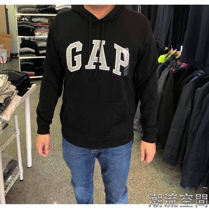 (口碑賣家)GAP 帽T 連帽帽T 帽tee  薄刷毛 男版 男款 男女可穿 全新正品 現貨秒發-潮流空間