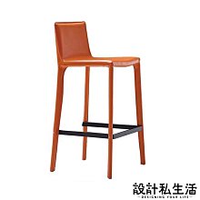 【設計私生活】戈爾達橙色吧檯椅(部份地區免運費)119W