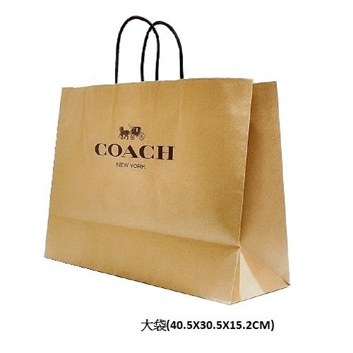 就愛精品店❤️  COACH 經典款 駝色皮革材質斜背/書包 -附提袋 #72108