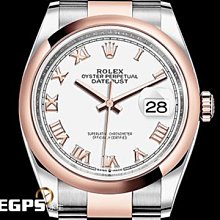 【永久流當品】ROLEX 勞力士 Datejust 36 蠔式日誌型 126201 永恆玫瑰金 DJ36 半金款 RWQ5538