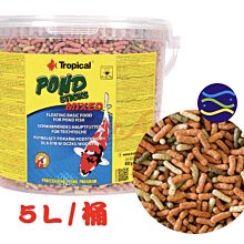 微笑的魚水族☆Tropical-德比克【錦鯉綜合條狀飼料 5L桶】錦鯉飼料 鯉魚飼料 金魚飼料 U-T40317