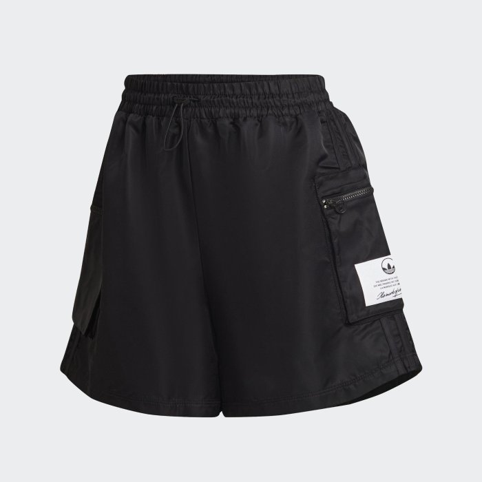 南🔥2022 10月 ADIDAS OG NYLON SHORT 運動短褲 拉鍊口袋 寬鬆 女款 黑 HL9061