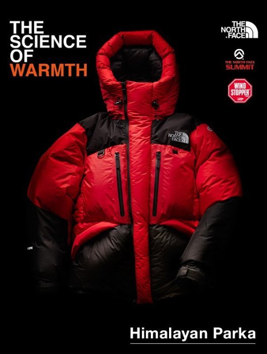 The North Face Himalayan Gore Windstopper頂極鵝絨大衣 L size 特價