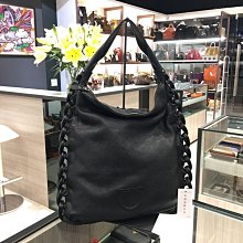 **香榭屋精品店 ** Salvatore Ferragamo 黑色牛皮側邊編織拉鍊 單把 手提肩背包 (XB6144)