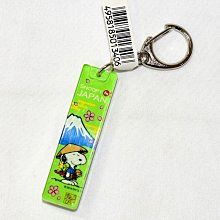 SNOOPY 史努比 富士山 吊飾 鑰匙圈 兩面壓克力 日本製正版