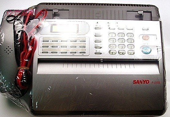 ☆優惠免運☆快速機SANYO B4 感熱紙傳真機F-505 全中文介面、自動裁紙