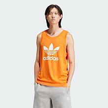 南🔥2024 4月 ADIDAS OG ADICOLOR TREFOIL 運動背心 LOGO 男款 橘 IM9430