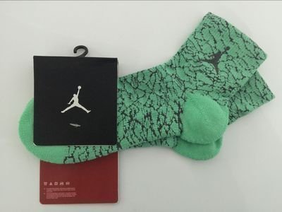 Nike襪 / Air Jordan 中筒毛巾襪 【綠底黑標】【現貨】