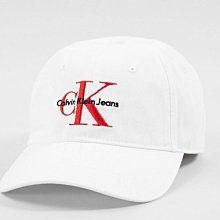 Calvin Klein Jeans大CK logo 棒球帽 老帽 白 現貨