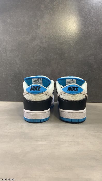 Nike 滑板鞋 SB Dunk Low Pro Laser Blue 白時尚 男鞋 休閒鞋 BQ6817-101公司級