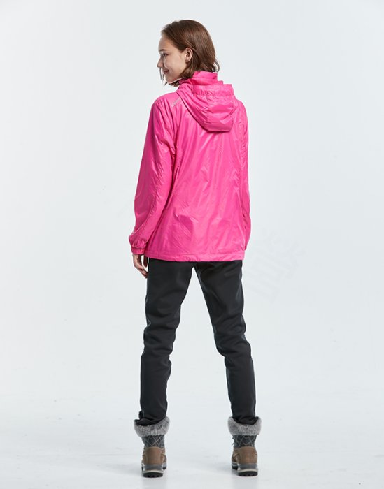 荒野WILDLAND 女款15D天鵝絨防風保暖外套 0A82919 桃紅色 防風外套 刷毛外套 OUTDOOR NICE