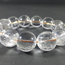 [銀九藝] 寬~20mm 白水晶 手珠 手鍊 (14~42)