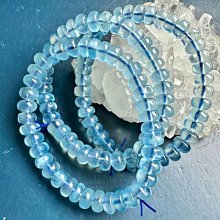 小極品-螢光感冰透有色度 海藍寶單圈7/8mm+（單圈）盤珠饅頭珠 手珠手鍊DIY串珠隔珠