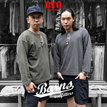 [BTO]日本【BARNS OUTFITTER】菊貝銀扣 Pigment Dye後染 9分袖T恤 BR-23318