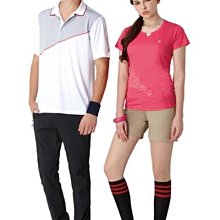 SPAR女款雙細條平紋吸排短圓領衫SA105335-7(黑 桔 紫色)