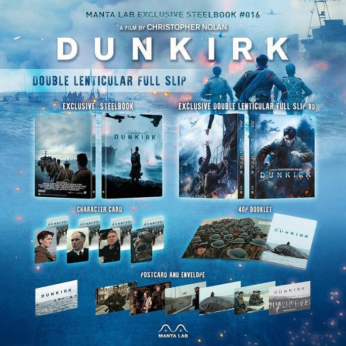 洪興 藍光BD 敦克爾克大行動 雙面幻彩盒限量鐵盒版(中文字幕) Dunkirk
