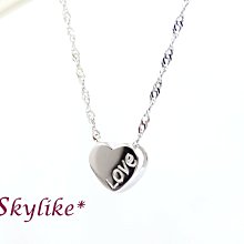 *SKYLIKE* 網販獨賣-香港進口墬750/18K金玫瑰金、白K金、黃K金亮面~LOVE~小愛心超值含墜項鍊y~