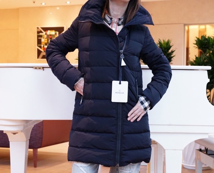 Moncler GERBOISE Down Jacket 羽絨中長版外套深藍現貨| Yahoo奇摩拍賣