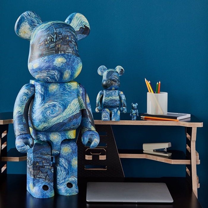 BE@RBRICK 1000% 梵谷星夜Van Gogh The starry Night 星夜星空