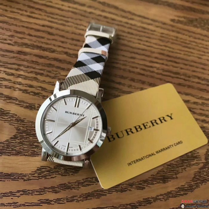 潮牌Burberry 巴寶莉 BU1390 經典格紋錶帶 英倫潮流腕錶 海外代購-雙喜生活館