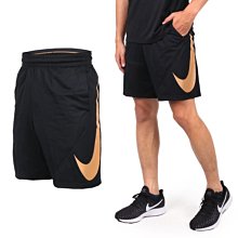 南 現 NIKE SHORT HBR SWOOSH 運動褲 短褲 籃球褲 大勾勾 黑金 910706-011