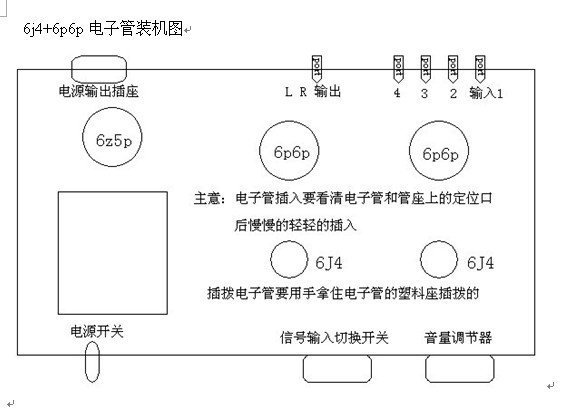 NO:S001 6V6 前級擴大機(附真空管)4800元+200元(底板)+120(宅配運費)=5120元