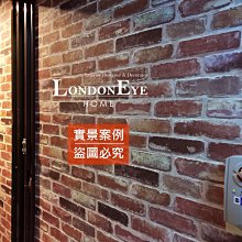 【LondonEYE】LOFT工業風 • 日本進口建材壁紙 •重度紅磚X黑色異色系 零甲醛磚紋餐廳/文青咖啡館 桌廣告