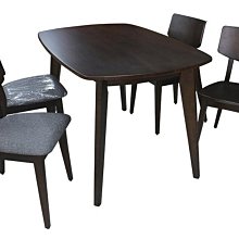 【尚品傢俱】KM-71 狄娜 4.2尺胡桃色全實木餐桌~另有實木餐椅、皮餐椅~